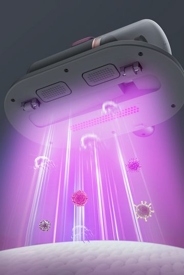 BUICXJKZ Milbensauger Für Matratzen, Milbensauger Mit UV Licht 15kpa Starke Absaugung 500w Milbenstaubsauger Mit Led Anzeige Matratzenreiniger Fur Hygienische Reinigung Fur Allergiker